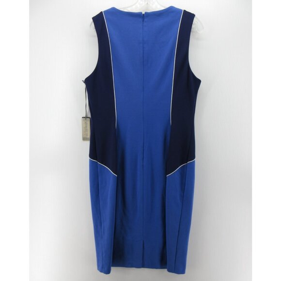 NYDJ Dress 14 Lift Tuck Sheath Colorblock Stretch Career Office NEW - Picture 6 of 12